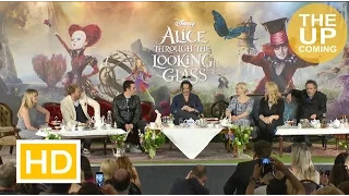 Alice Through the Looking Glass press conference: Johnny Depp, Mia Wasikowska, Sacha Baron Cohen