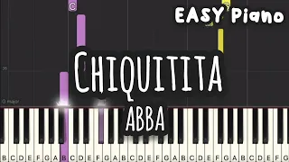 ABBA - Chiquitita (Easy Piano, Piano Tutorial) Sheet