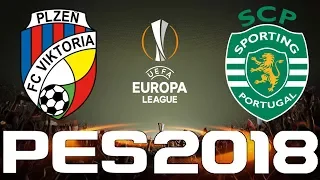 UEFA Europa League - PES 2018 - VIKTORIA PLZEN vs SPORTING CP