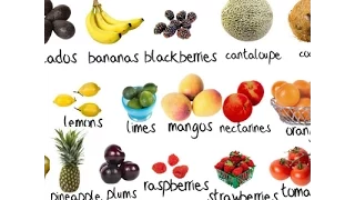 Learn Italian Language Fruits vocabulary with sounds.