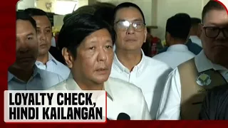 PBBM sa umano'y destabilization plot ng PNP ranks: 'Loyalty check,' hindi kailangan