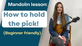 How to hold the pick on the mandolin!