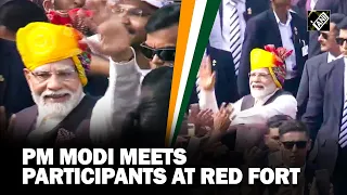 Independence Day 2023: PM Modi meets guests who participated in celebrations at Red Fort