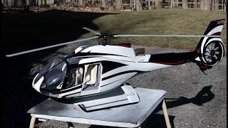 Roban H130 scale helicopter with belt driven Fenestron, SAB Comet mechanics.