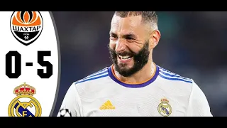 Real Madrid vs Shakhtar Donetsk 5 - 0 - Extеndеd Hіghlіghts & All Gоals 2021 HD