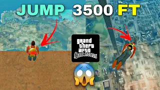 GTA SAN ANDREAS : Jump Off The Tallest Tower in GTA SAN ANDREAS (HEIGHT 3500 METERS) GTA San Andreas