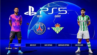 FIFA 21 PS5 PSG - BETIS SEVILLA | MOD Ultimate Difficulty Career Mode HDR Next Gen