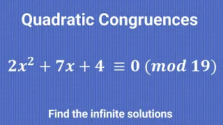 Solve a Quadratic Congruence Equation