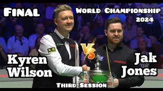 Kyren Wilson vs Jak Jones - World Championship Snooker 2024 - Final - Third & Full Session Live