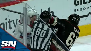 Nathan MacKinnon Takes Exception To Brutal High-Stick, Drops The Gloves With Dysin Mayo