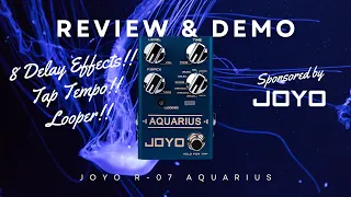 IS THIS A PERFECT DELAY PEDAL? | Joyo R-07 Aquarius Delay Pedal Review & Demo