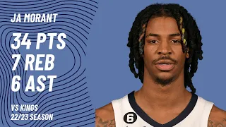 Ja Morant vs Sacramento Kings | Nov 22, 2022