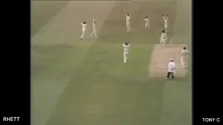 Ian Botham's 5 wickets on test debut 1977 - with Test Match Special radio broadcast.