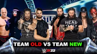 WWE 2K22 Team Old Characters Vs Team New Characters Gameplay