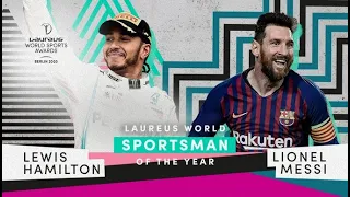 Lionel Messi & Lewis Hamilton - Laureus20 World Sportsman of the Year award