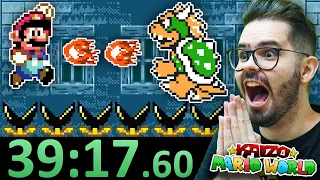 ZERANDO KAIZO MARIO 3 EM 39 MINUTOS! (RECORDE MUNDIAL)