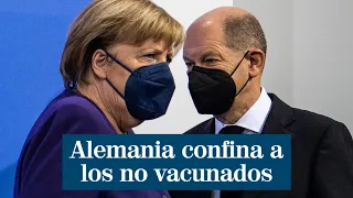 Alemania impone el confinamiento a los no vacunados