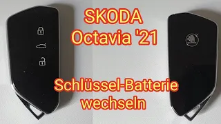 Schlüssel-Batterie wechseln: SKODA Octavia 2021