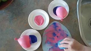 At Home Activity - Balloon Painting