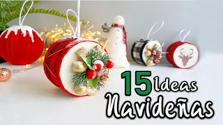 +15 Lindos ADORNOS NAVIDEÑOS 2022- 15 Manualidades Navideñas para VENDER 2022