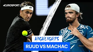 Ruud through after strong performance against Machac | Australian Open Highlights | Eurosport Tennis