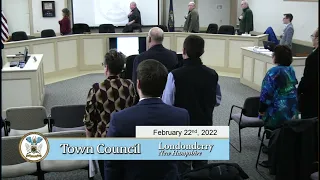 Town Council Meeteing 2/22/2022