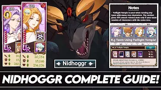 *UPDATED* Complete Guide To ALL FLOORS Of Nidhoggr! Best Gearsets/Team Comps! (7DS Grand Cross)