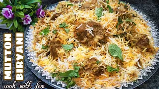 Hyderabadi Famous Kalyani Mutton Biryani | Mutton Biryani Aur Kacche Kheeme Ke Kabab Ki Combo Recipe