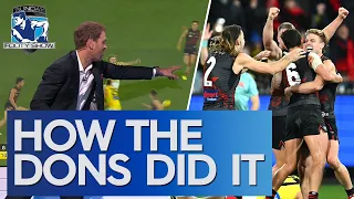 How the Bombers' planning sealed an EPIC last-gasp Dreamtime win - Sunday Footy Show | Footy on Nine