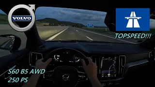 2023 Volvo S60 B5 AWD 250 PS EVENING POV DRIVE TOPSPEED SINGEN (60 FPS)