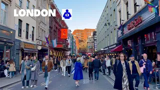 London Easter Walk 🇬🇧 West End: Soho, Piccadilly Circus to MAYFAIR | Central London Walking Tour HDR