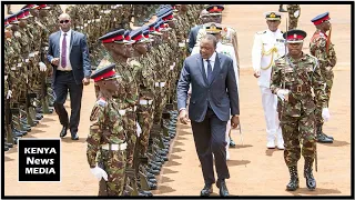 UHURU KENYATTA PRESIDES OVER PASSING OUT PARADE OF KDF IN ELDORET