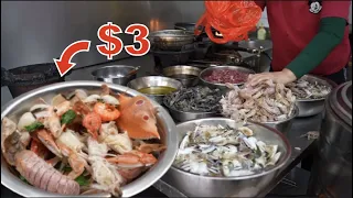 GIANT Bowl of Seafood for $3!!! DEEP Chinese Street Food Tour in Hainan, China