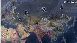 WHAT IF RUSSIA WAS FASCIST  DURING WW2-HOI4 TIMELAPSE
