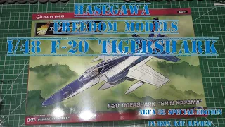 Hasegawa / Freedom Models 1/48 F-20 Tigershark - Area-88 Special Edition - In Box Kit Review
