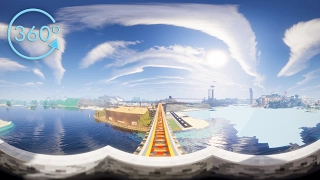 Minecraft In 360º VR – 4K 60fps | Minecart Skyrail Tour | Past Life Pro
