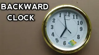 How to make a backward clock | variety clock | KUMBATRONICS |