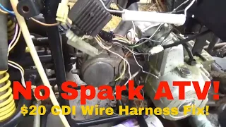 No Spark ATC, ATV, UTV, or Pit Bike, $20 diy CDI fix, Step by Step Build!