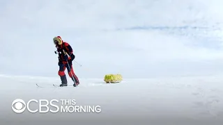American becomes first person to cross Antarctica alone