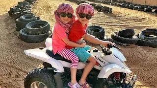 VLOG Сафари в Дубае, Рома и Диана путешествуют по пустыне