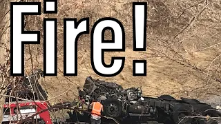 PA Turnpike Truck Fire