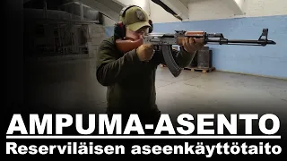 Ampuma-asento rynnäkkökiväärillä - Reserviläisen aseenkäyttötaito