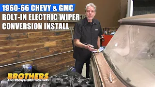 1960-66 Chevy & GMC Truck Electric Windshield Wiper Conversion - Two Speed Upgrade Installation