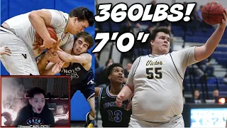 7 FOOT 360 POUND D3 COLLEGE BASKETBALL PLAYER?!? 😳 CONNER WILLIAMS IS THE BIGGEST NCAA PLAYER