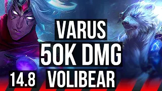 VARUS vs VOLIBEAR (TOP) | 50k DMG, 4k comeback | NA Master | 14.8