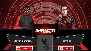 IMPACT WRESTLING Jeff Hardy vs Sting WWE2k23 Gameplay