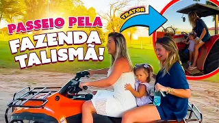 ANDAMOS DE QUADRICICLO PELA FAZENDA TALISMÃ COM A MARIA ALICE!!