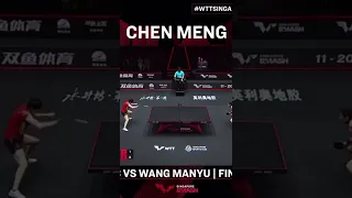 Chúc mừng  Chen Meng đã lên chức vô địch #WTTSingaporeSmash 🏆🏆🏆