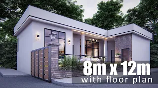 Simple & Efficient 8m x 12m villa with floor plan (at the end)