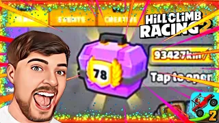 HILL CLIMB RACING 2 - 78 TEAM CHEST WORLD RECORD | HILL CLIMB RACING 2 NEW WORLD RECORD